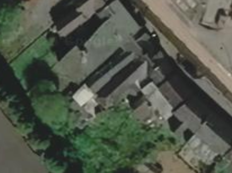 
A picture from google earth showing the rear garden on 14 04 2020